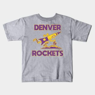 Defunct Denver Rockets Basketball Team Kids T-Shirt